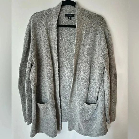Atmosphere Primark Gray Knit Oversized Long Open Cardigan Size M - Picture 2 of 11